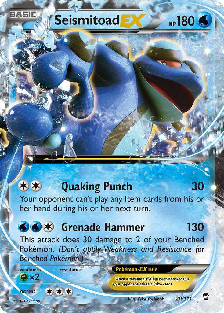 Seismitoad-EX - Furious Fists - 20/111 - Holofoil
