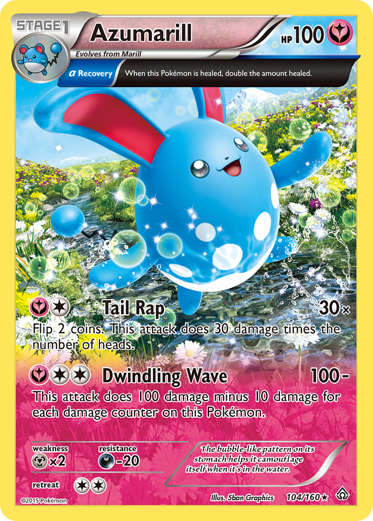 Azumarill - Primal Clash - 104/160 - Holofoil