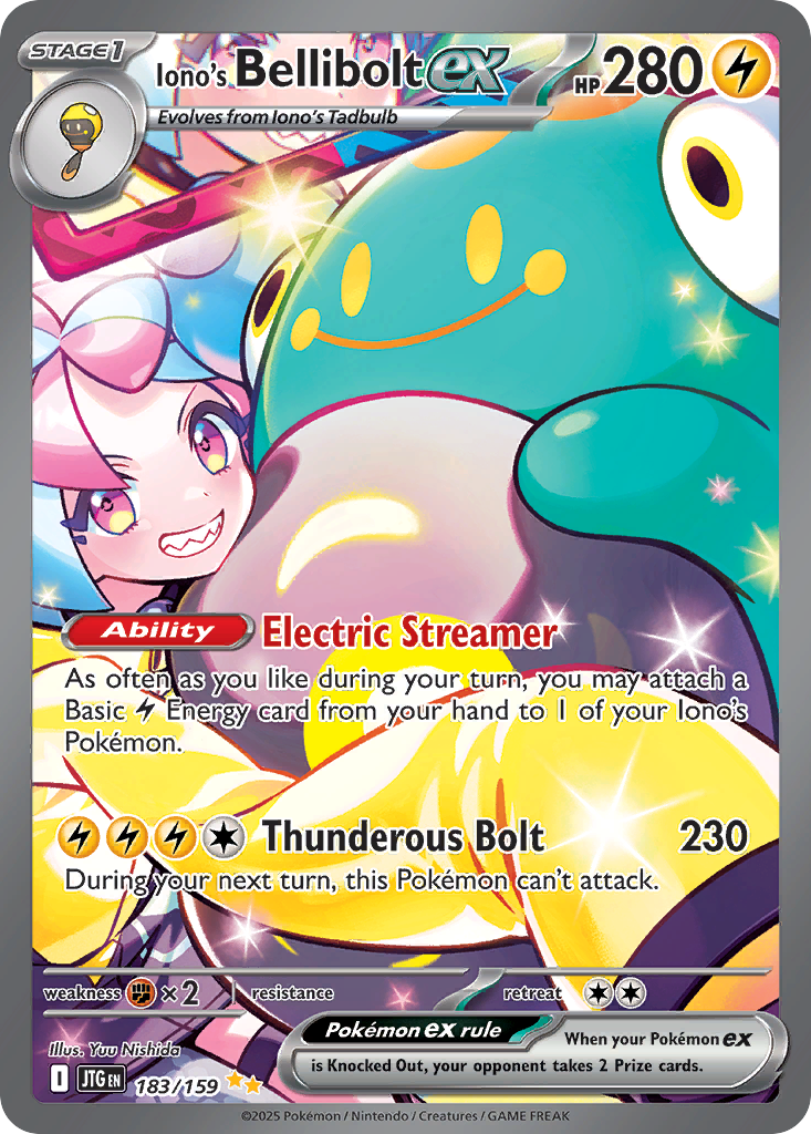 Iono's Bellibolt ex - Journey Together - 183/159 - Holofoil