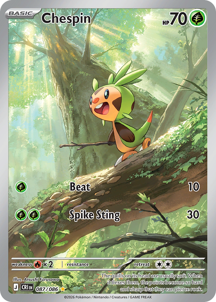 Chespin - Chaos Rising - 087/086 - Holofoil