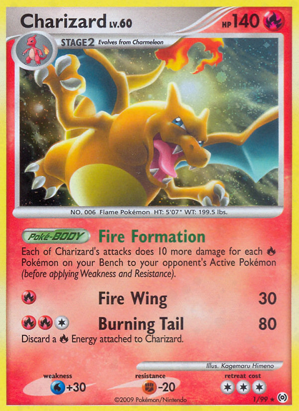 Charizard - Arceus - 1/99 - Holofoil
