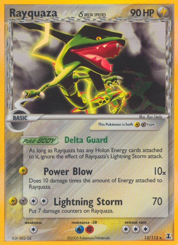 Rayquaza δ - Delta Species - 13/113 - Reverse Holofoil