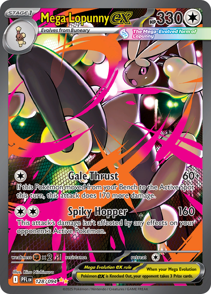 Mega Lopunny ex - Phantasmal Flames - 128/094 - Holofoil