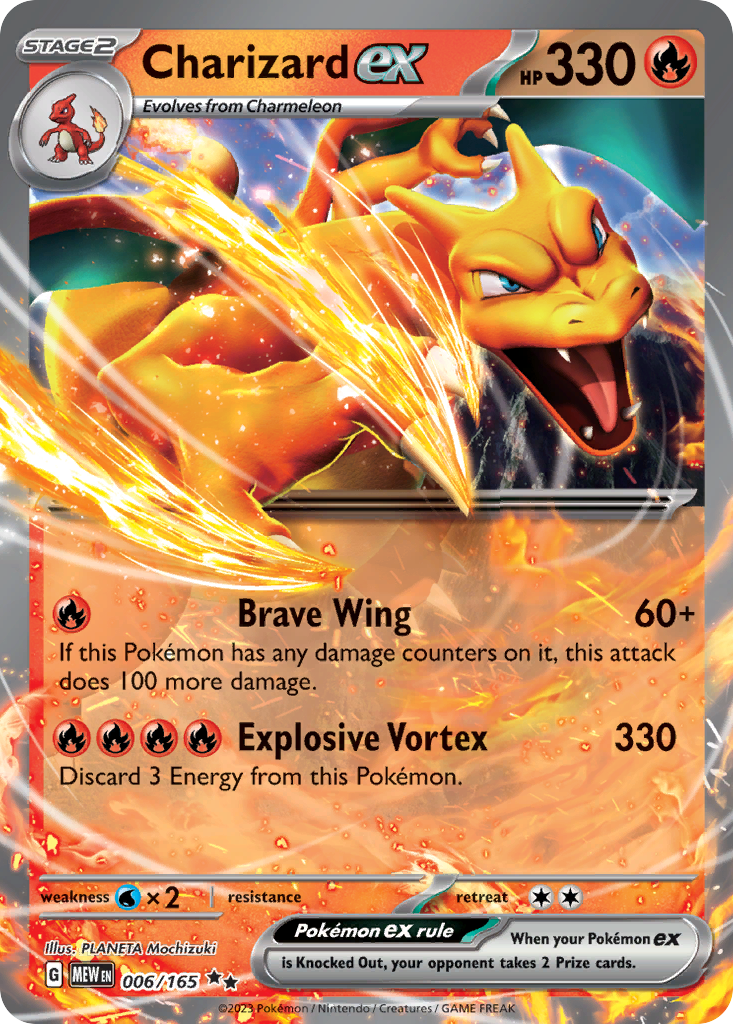 Charizard ex - 151 - 006/165 - Holofoil