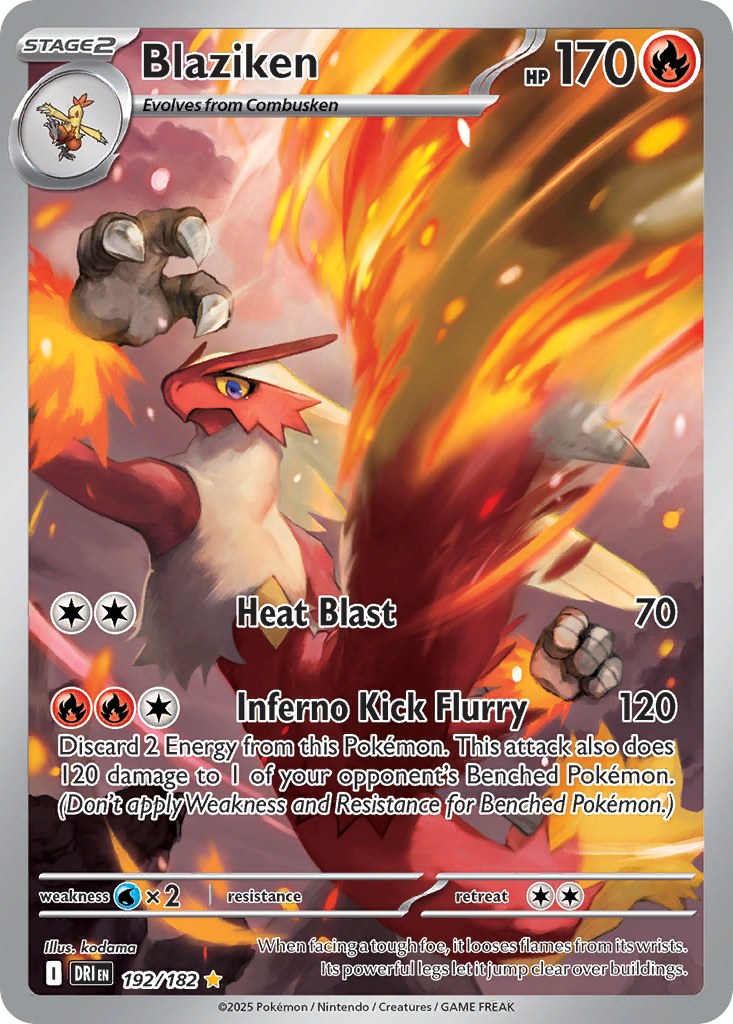 Blaziken - Destined Rivals - 192/182 - Holofoil