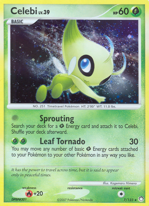 Celebi - Mysterious Treasures - 7/123 - Holofoil
