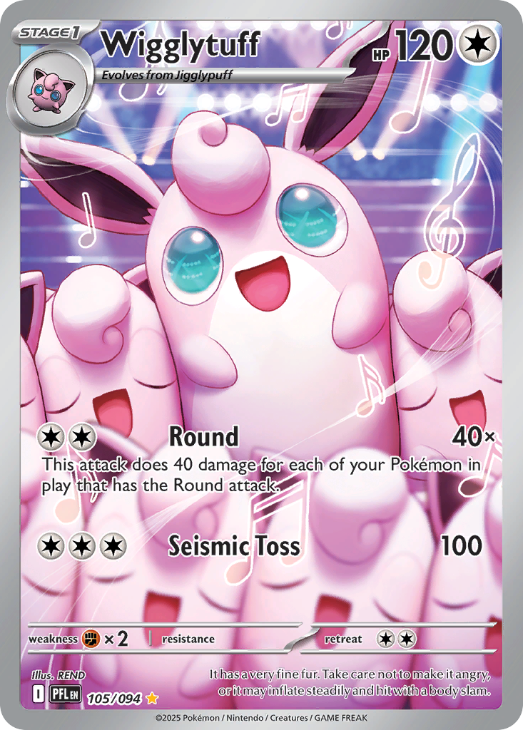 Wigglytuff - Phantasmal Flames - 105/094 - Holofoil