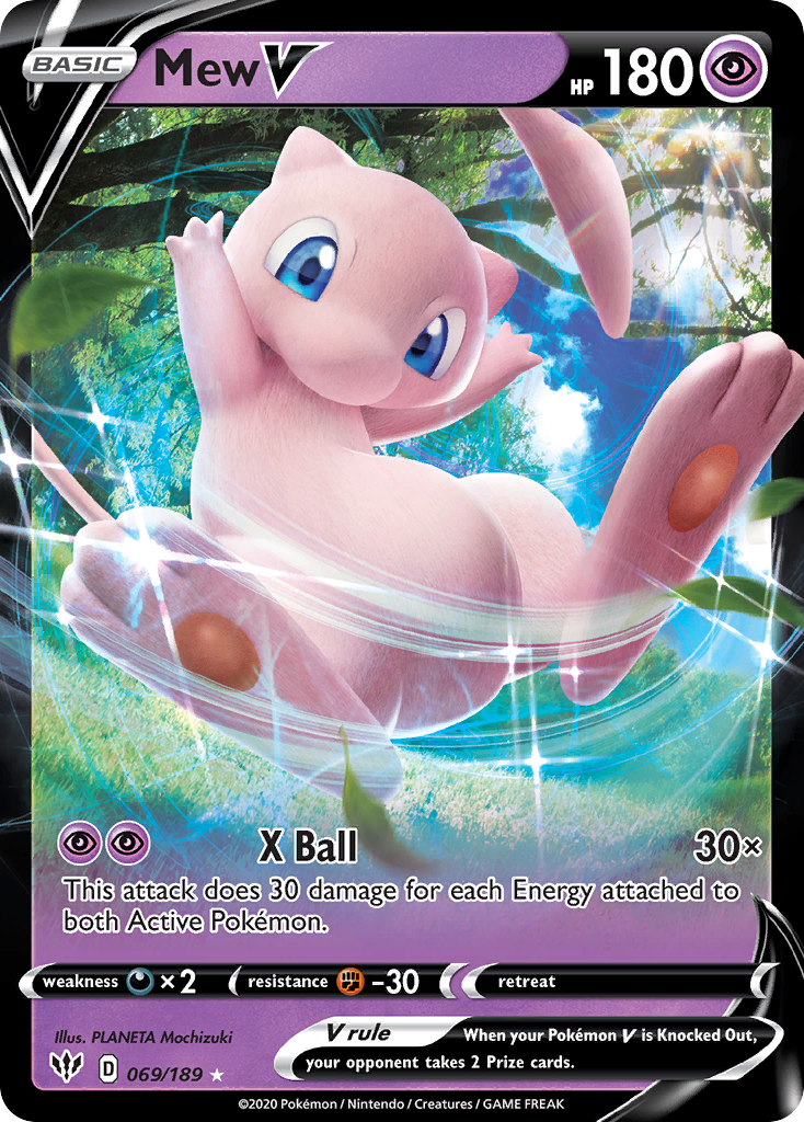 Mew V - Darkness Ablaze - 069/189 - Holofoil