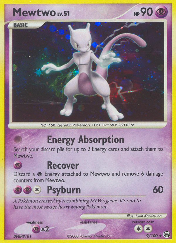Mewtwo - Majestic Dawn - 9/100 - Reverse Holofoil