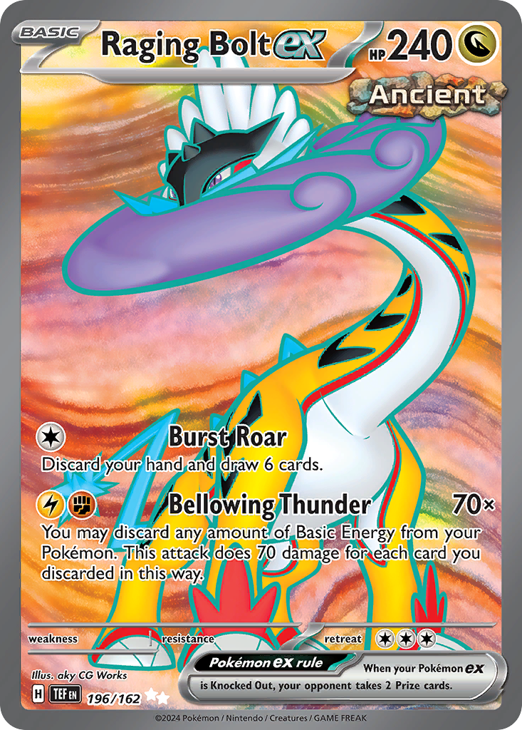 Raging Bolt ex - Temporal Forces - 196/162 - Holofoil