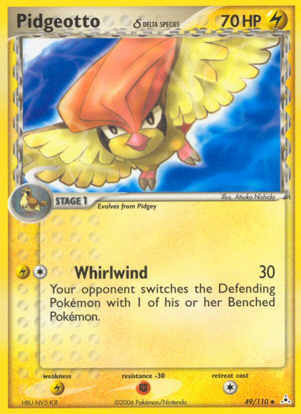 Pidgeotto δ - Holon Phantoms - 49/110 - Reverse Holofoil