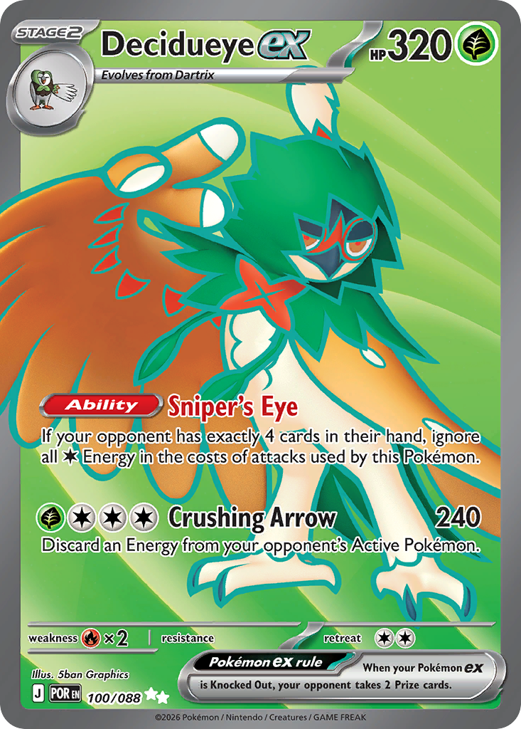Decidueye ex - Perfect Order - 100/088 - Holofoil