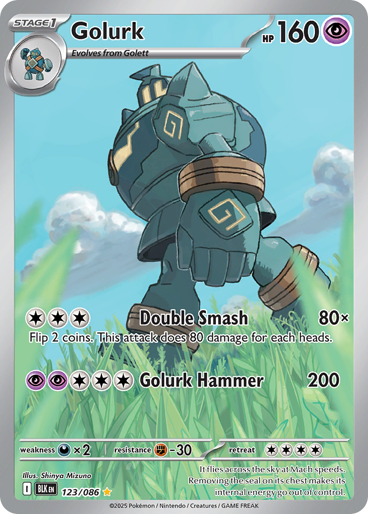Golurk - Black Bolt - 123/086 - Holofoil