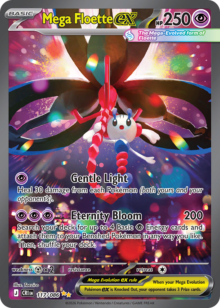 Mega Floette ex - Chaos Rising - 117/086 - Holofoil