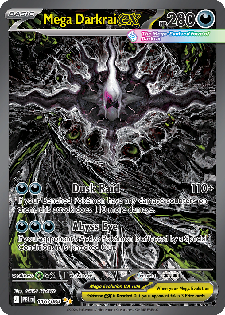 Mega Darkrai ex - Pitch Black - 116/084 - Holofoil