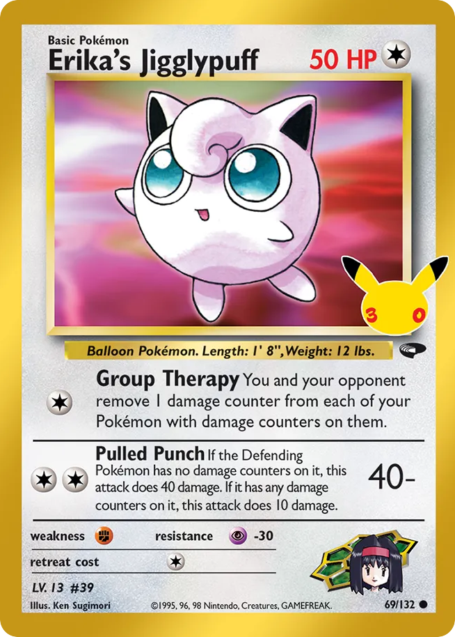 Erika's Jigglypuff - 30th Celebration: Classic Collection - 69/132 - Holofoil