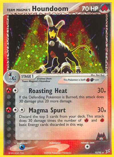 Team Magma's Houndoom - Team Magma vs Team Aqua - 10/95 - Holofoil
