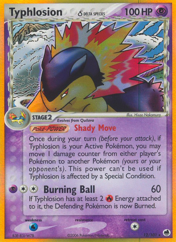 Typhlosion δ - Dragon Frontiers - 12/101 - Holofoil