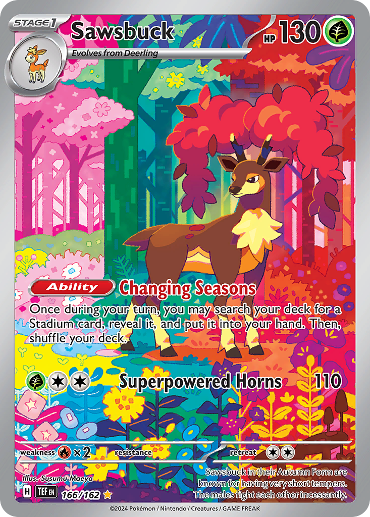 Sawsbuck - Temporal Forces - 166/162 - Holofoil