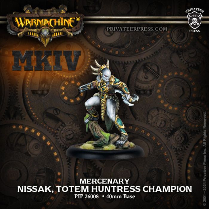 WARMACHINE - Nissak, Totem Huntress Champion - Mercenary Character Solo