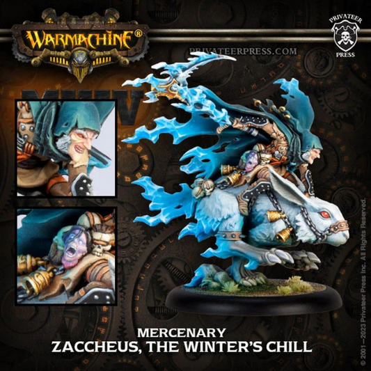 WARMACHINE - Zacchaeus, Winter’s Chill - Mercenary Character Solo