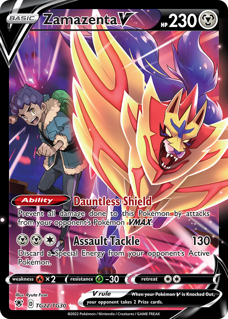 Zamazenta V - Astral Radiance Trainer Gallery - TG22/TG30 - Holofoil
