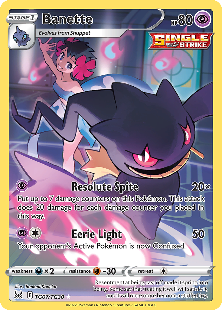 Banette - Lost Origin Trainer Gallery - TG07/TG30 - Holofoil