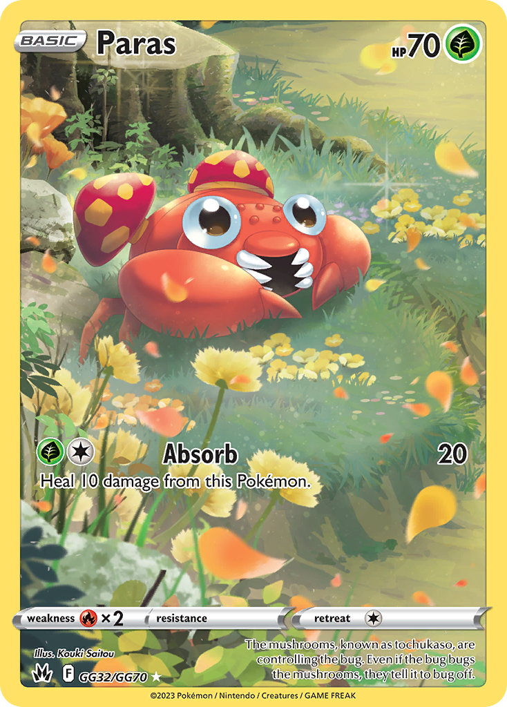 Paras - Crown Zenith Galarian Gallery - GG32/GG70 - Holofoil