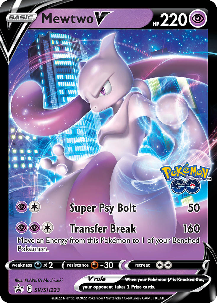 Mewtwo V - SWSH Black Star Promos - SWSH223 - Holofoil