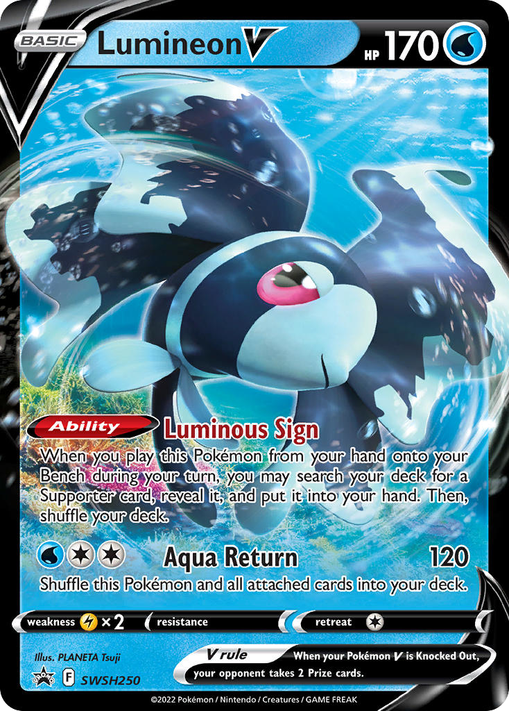 Lumineon V - SWSH Black Star Promos - SWSH250 - Holofoil