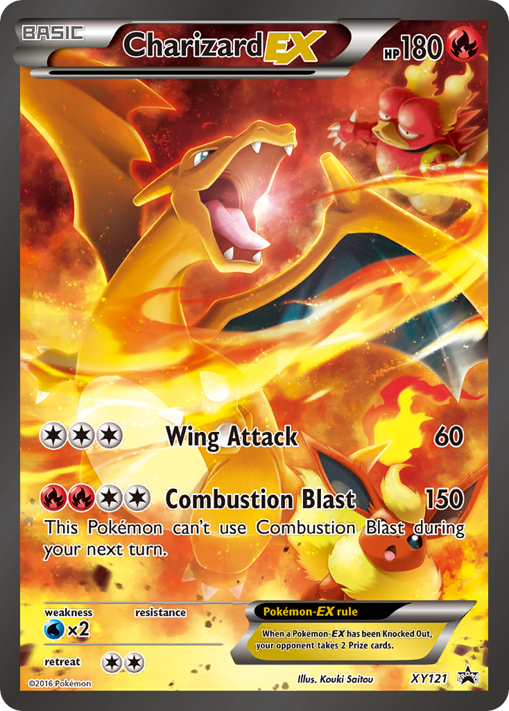 Charizard-EX - XY Black Star Promos - XY121 - Holofoil