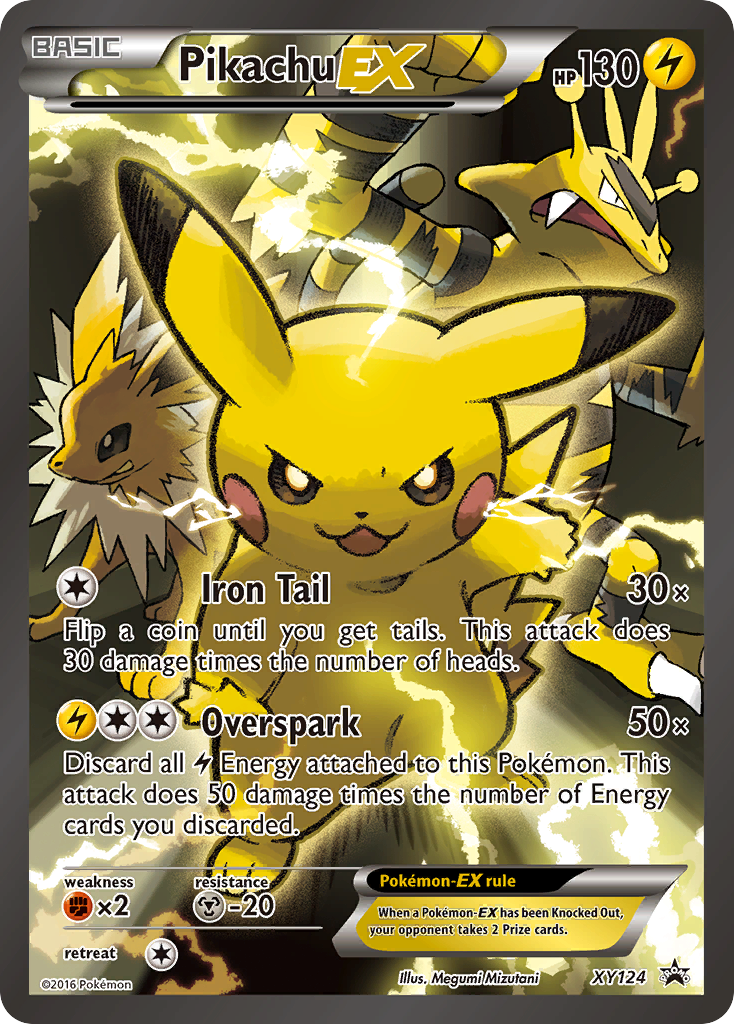 Pikachu-EX - XY Black Star Promos - XY124 - Holofoil