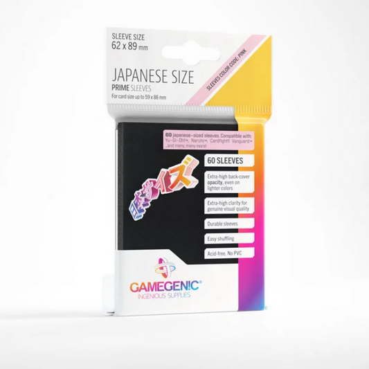Gamegenic - PRIME Japanese Sized Sleeves Black
