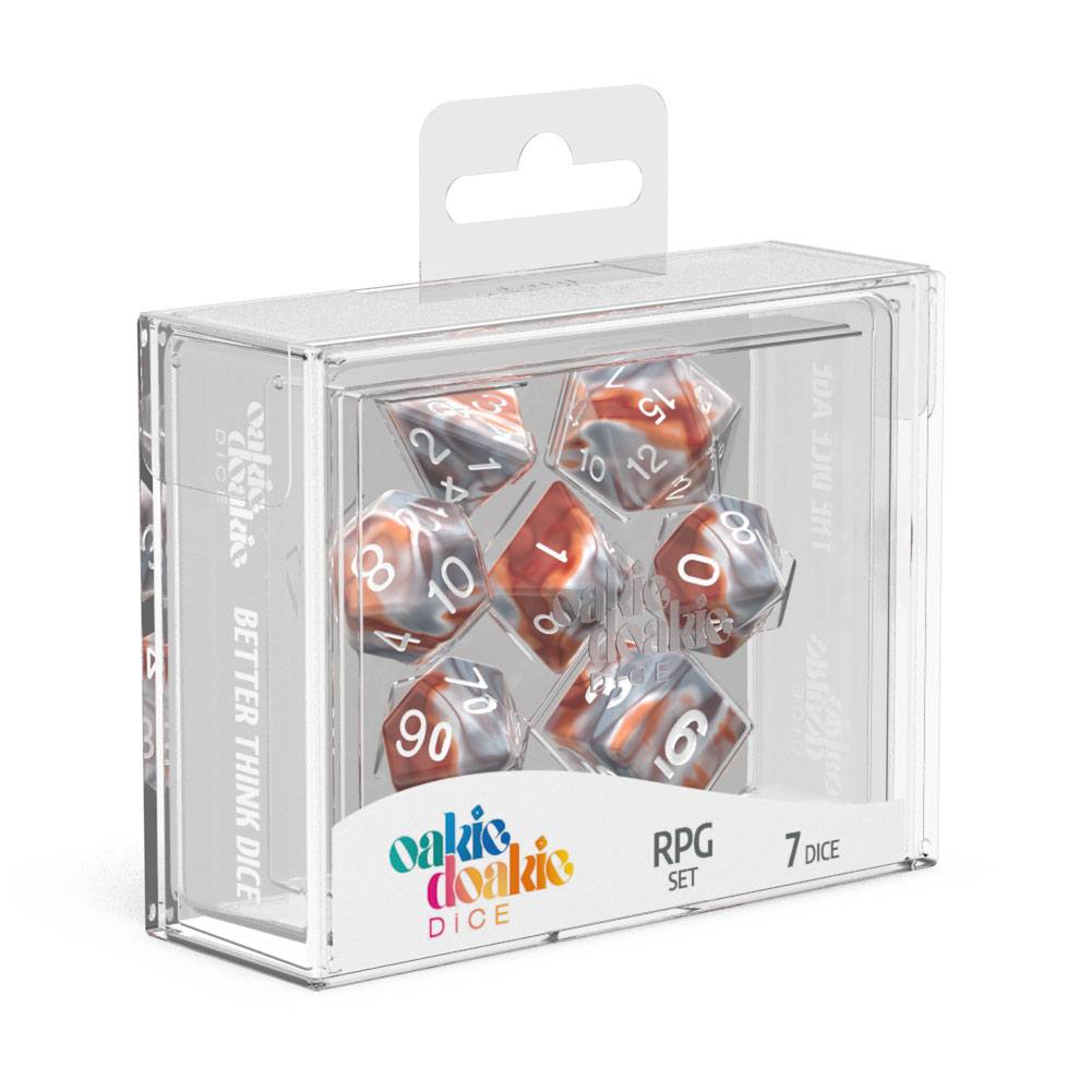 Oakie Doakie Dice RPG Set Gemidice - Silver-Rust