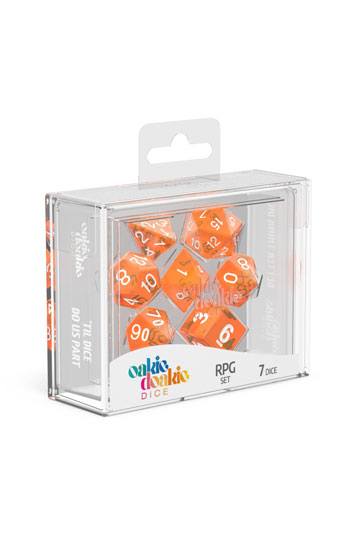Oakie Doakie Dice RPG Set Translucent - Orange