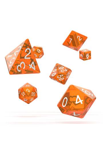 Oakie Doakie Dice RPG Set Translucent - Orange
