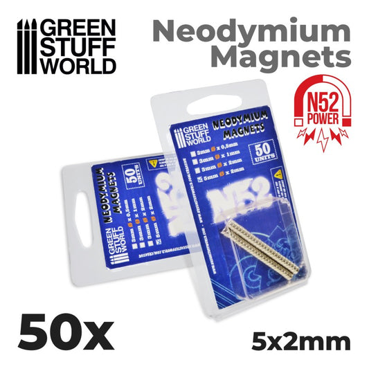 Neodymium Magnets 5x2mm - 50 units (N52)
